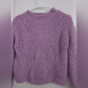 ⚡️ Aqua Purple Fuzzy Sweater